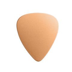 Guitar Pick, 1 1/4"- Premium Stamping Blanks, Copper, 24 Pack