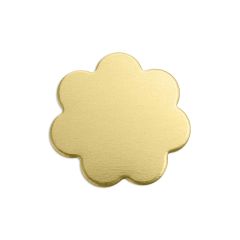 Brass 7 Petal Flower, 5/8"- Premium Stamping Blanks